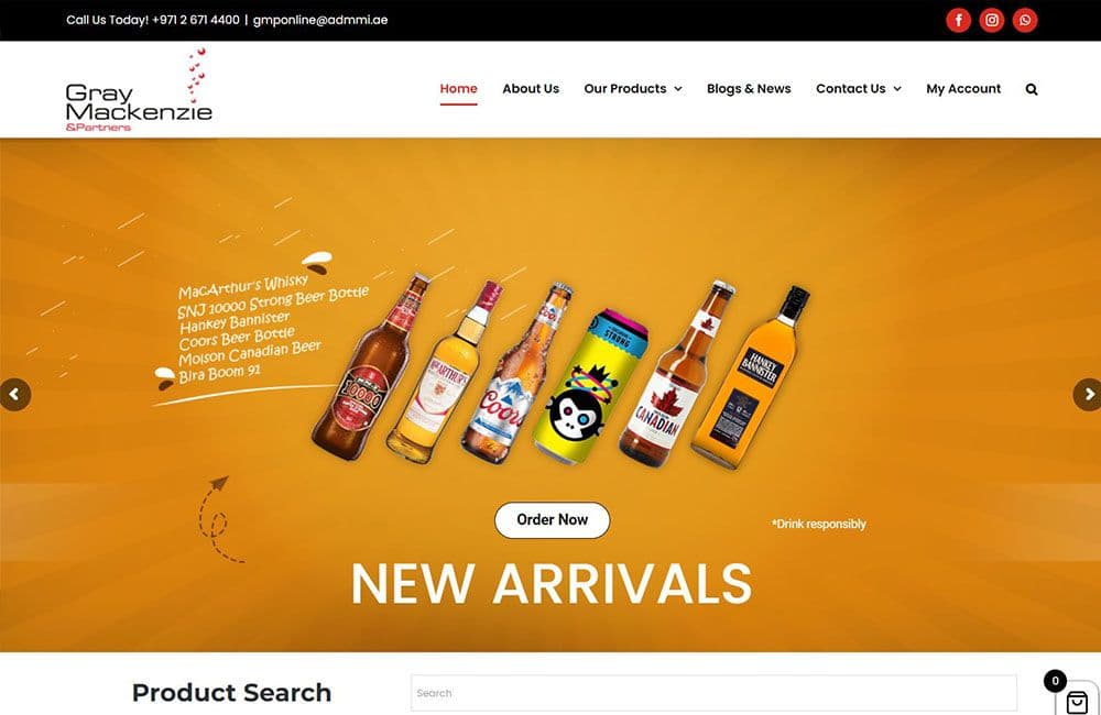 Screenshot of the Gray Mackenzie & Partners website